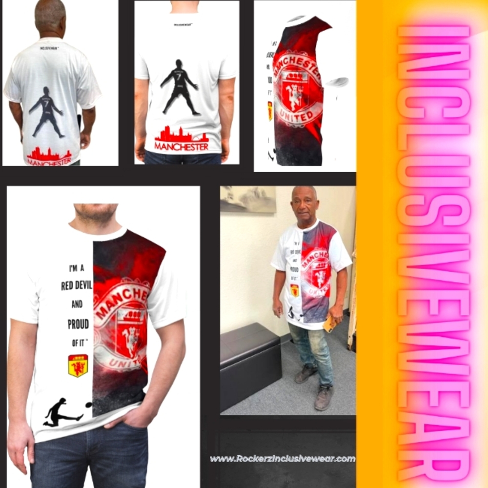 Manchester United "Red Devils" New and Proud of it! Unisex Cut & Sew!